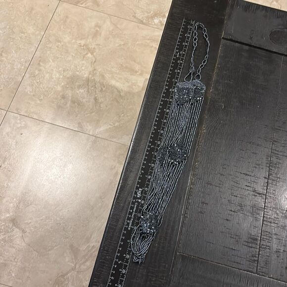 Vintage Long Seed Bead Boho Shimmer Necklace Flapper Victorian​​ - Picture 6 of 7